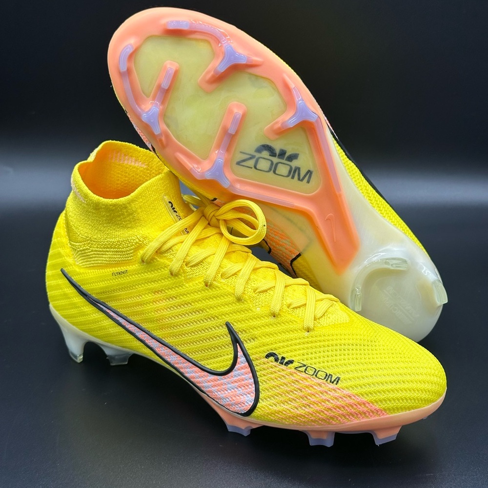 Nike Zoom Mercurial Superfly 9 Elite FG Yellow DJ4977-781 Men’s Size 6.5